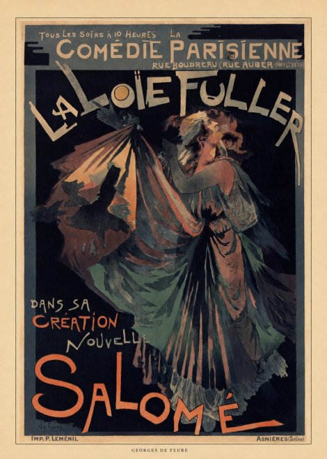 Georges de Feure La Loïe Fuller - Salomé III No6 - Juliste