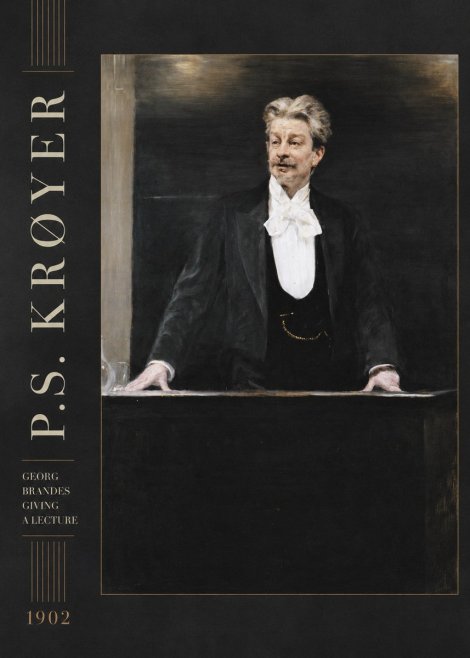 P.S. Krøyer Georg Brandes Giving a Lecture No2 - Juliste