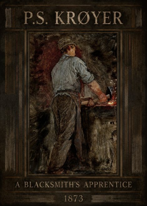 P.S. Krøyer A Blacksmith's Apprentice No1 - Juliste