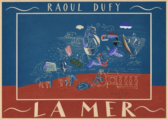 Raoul Dufy La Mer No3 - Juliste