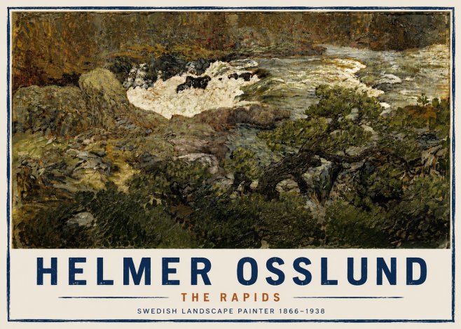 Helmer Osslund The Rapids No4 - Juliste