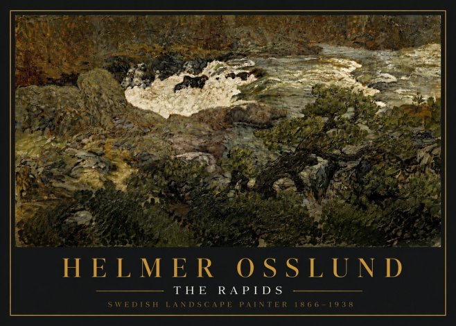 Helmer Osslund The Rapids No5 - Juliste