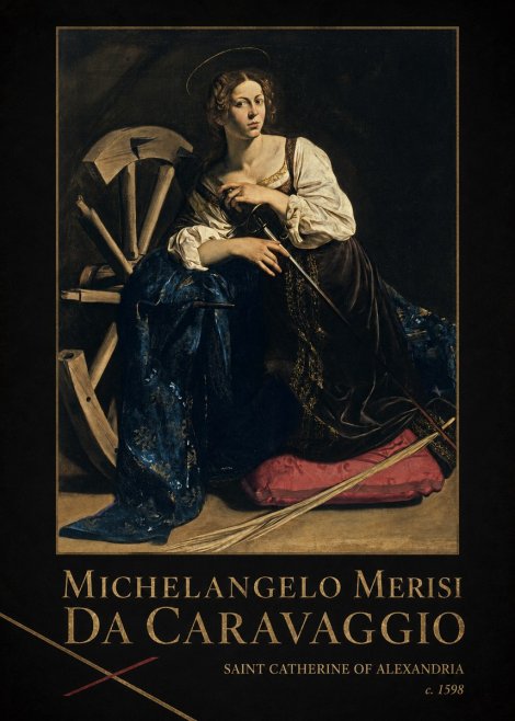 Michelangelo Merisi da Caravaggio Saint Catherine of Alexandria II No2 - Juliste