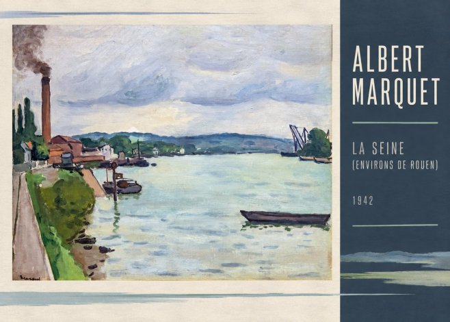 Albert Marquet La Seine (Environs De Rouen) No2 - Juliste