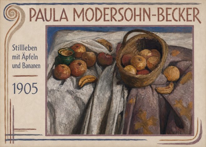 Paula Modersohn-Becker Stillleben Mit Äpfeln Und Bananen No1 - Juliste