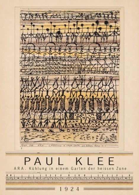 Paul Klee Ara. Kühlung in Einem Garten Der Heissen Zone No1 - Juliste