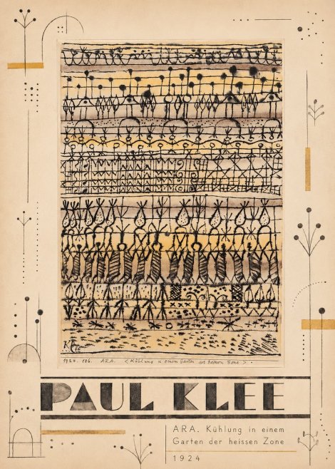 Paul Klee Ara. Kühlung in Einem Garten Der Heissen Zone No5 - Juliste