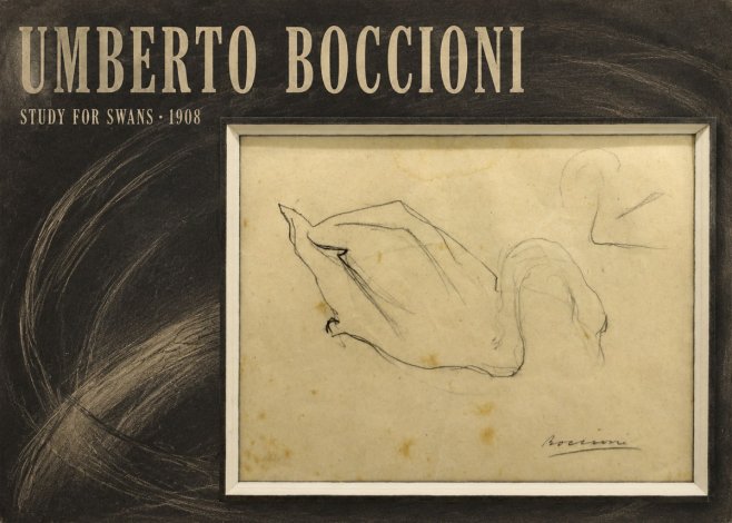 Umberto Boccioni Study for Swans No5 - Juliste