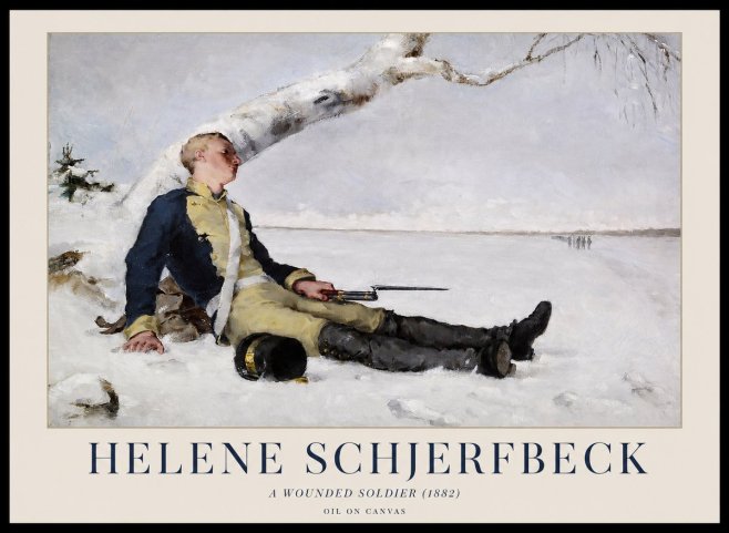 Helene Schjerfbeck A Wounded Soldier (1882) No1 - Juliste
