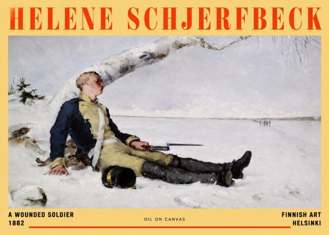 Helene Schjerfbeck A Wounded Soldier (1882) No2 - Juliste