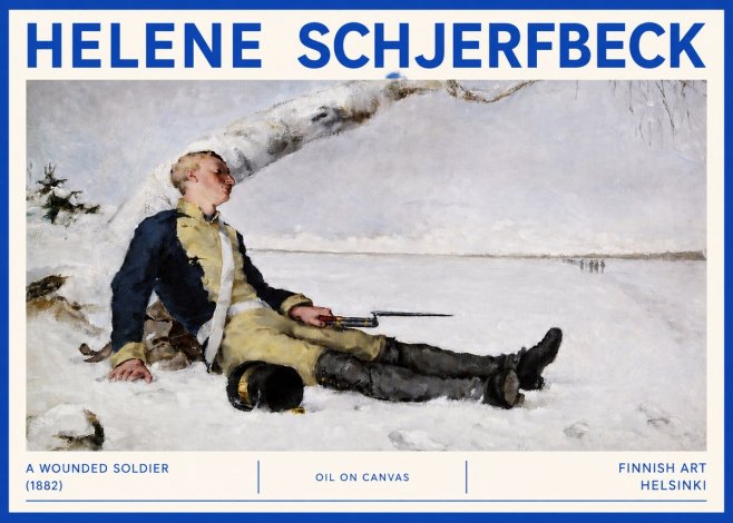 Helene Schjerfbeck A Wounded Soldier (1882) No4 - Juliste