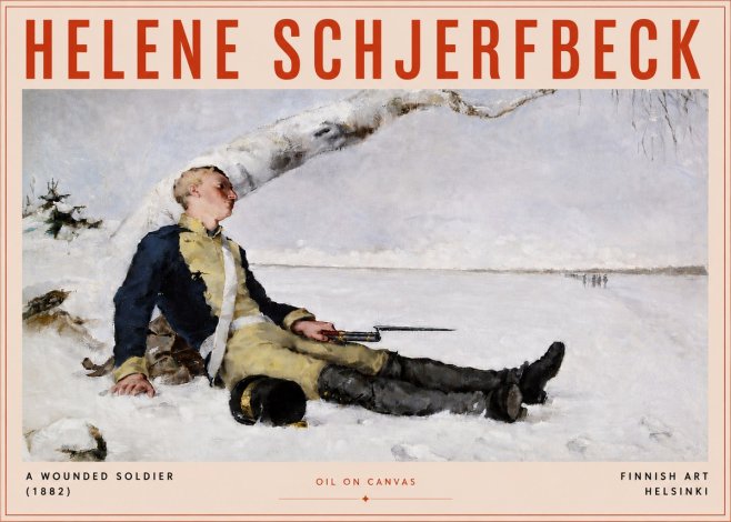 Helene Schjerfbeck A Wounded Soldier (1882) No5 - Juliste