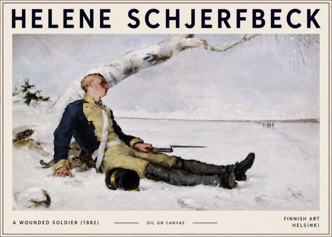 Helene Schjerfbeck A Wounded Soldier (1882) No6 - Juliste