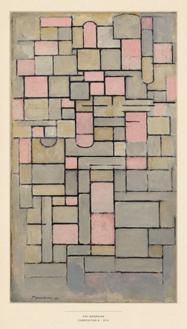 Piet Mondrian Composition 8 No6 - Juliste