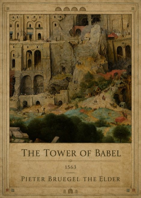 Pieter Bruegel The Tower of Babel XVII No1 - Juliste