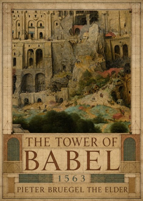 Pieter Bruegel The Tower of Babel XVII No2 - Juliste