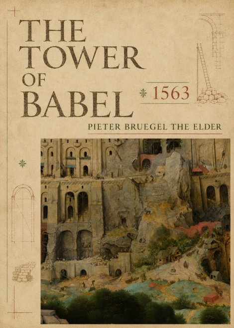 Pieter Bruegel The Tower of Babel XVII No5 - Juliste