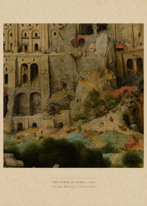 Pieter Bruegel The Tower of Babel XVII No6 - Juliste
