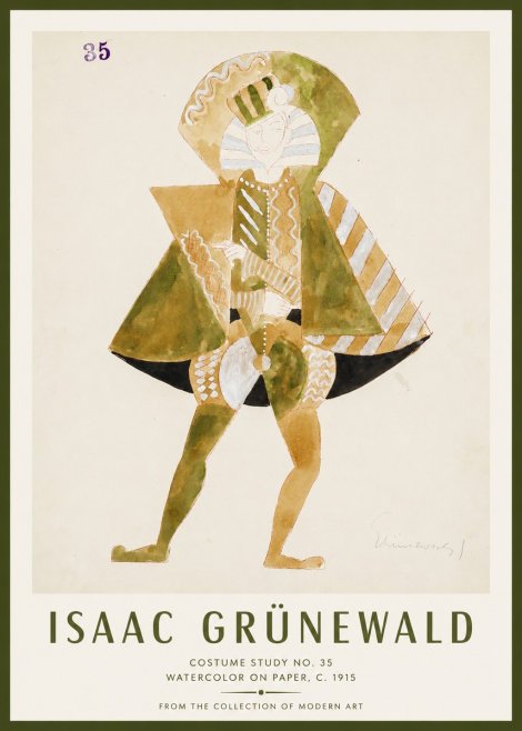 Isaac Grünewald Costume Study No. 35 No1 - Juliste