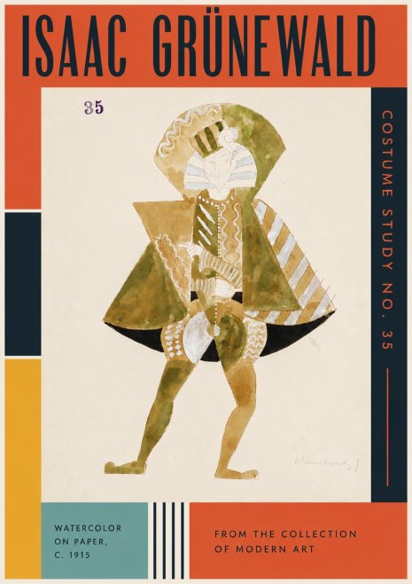 Isaac Grünewald Costume Study No. 35 No3 - Juliste