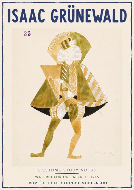 Isaac Grünewald Costume Study No. 35 No6 - Juliste
