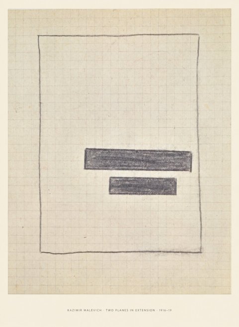 Kazimir Malevich Two Planes in Extension No6 - Juliste