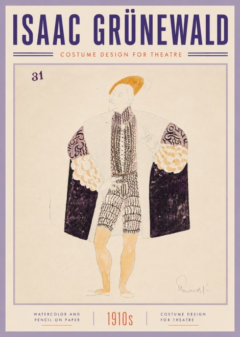 Isaac Grünewald Costume Design for Theatre No6 - Juliste