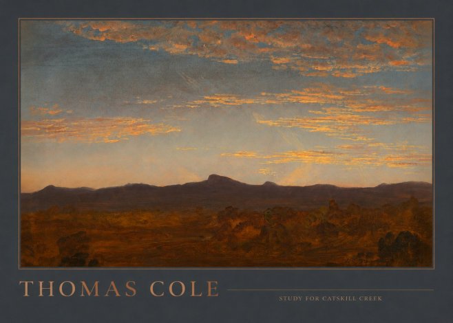 Thomas Cole Study for Catskill Creek II No2 - Juliste
