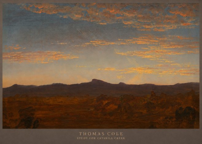Thomas Cole Study for Catskill Creek II No5 - Juliste