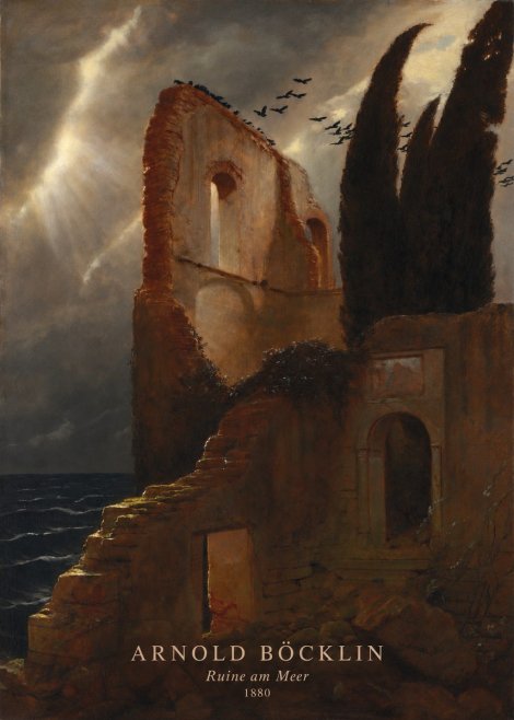 Arnold Böcklin Ruine Am Meer II No2 - Juliste