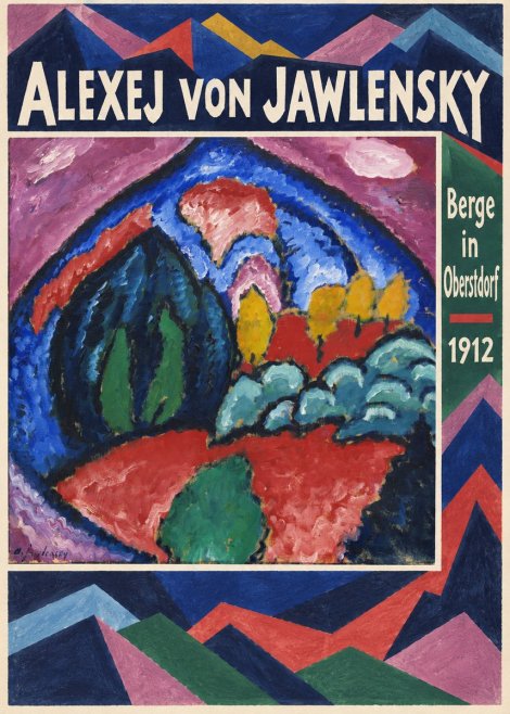 Alexej von Jawlensky Berge in Oberstdorf No2 - Juliste