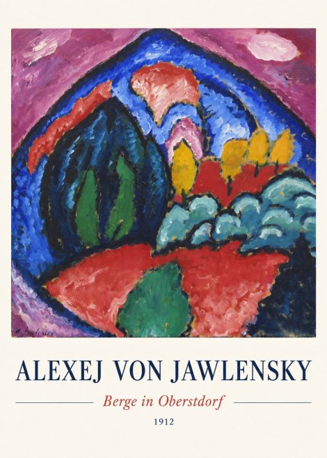 Alexej von Jawlensky Berge in Oberstdorf No3 - Juliste