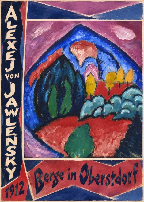 Alexej von Jawlensky Berge in Oberstdorf No4 - Juliste