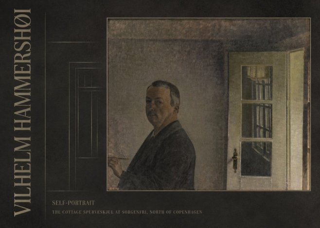 Vilhelm Hammershøi Self-portrait. the Cottage Spurveskjul at Sorgenfri, North of Copenhagen No3 - Juliste