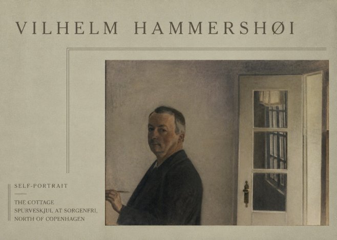Vilhelm Hammershøi Self-portrait. the Cottage Spurveskjul at Sorgenfri, North of Copenhagen No4 - Juliste