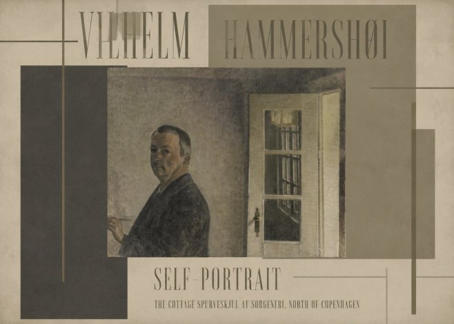 Vilhelm Hammershøi Self-portrait. the Cottage Spurveskjul at Sorgenfri, North of Copenhagen No5 - Juliste