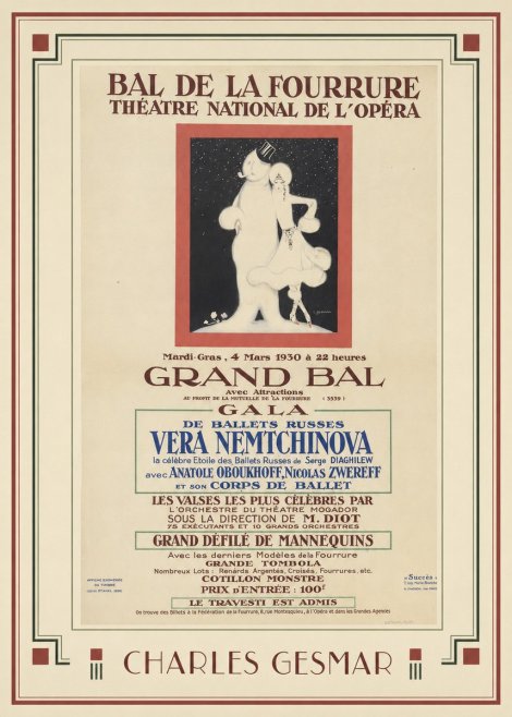 Charles Gesmar Bal De La Fourrure III No1 - Juliste
