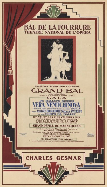 Charles Gesmar Bal De La Fourrure III No2 - Juliste