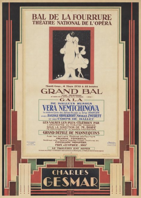 Charles Gesmar Bal De La Fourrure III No4 - Juliste