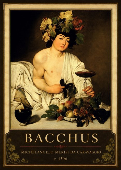 Michelangelo Merisi da Caravaggio Bacchus III No1 - Juliste