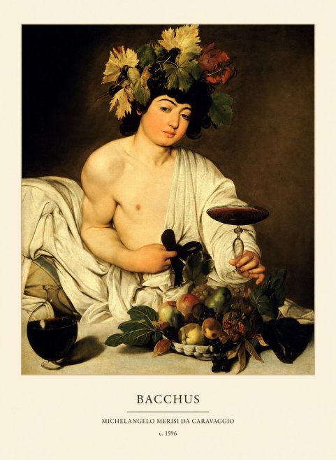 Michelangelo Merisi da Caravaggio Bacchus III No6 - Juliste