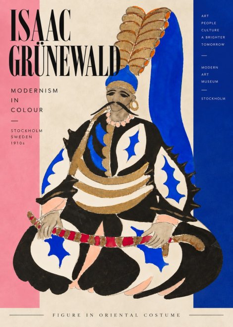 Isaac Grünewald Figure in Oriental Costume No3 - Juliste