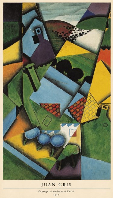 Juan Gris Paysage Et Maisons À Céret No6 - Juliste