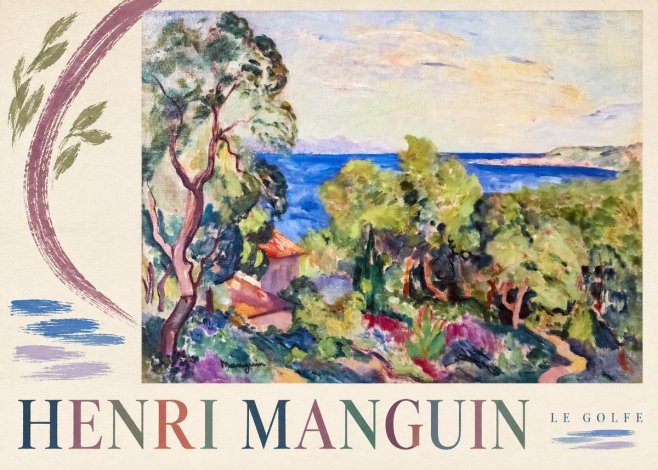 Henri Manguin Le Golfe No3 - Juliste
