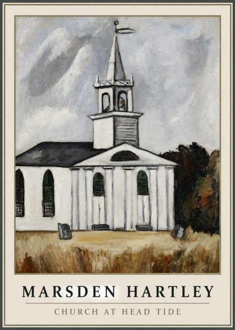 Marsden Hartley Church at Head Tide No1 - Juliste