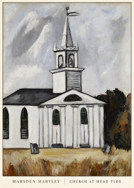 Marsden Hartley Church at Head Tide No6 - Juliste