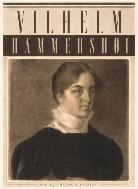 Vilhelm Hammershøi Portrait of Karen Bramsen No4 - Juliste
