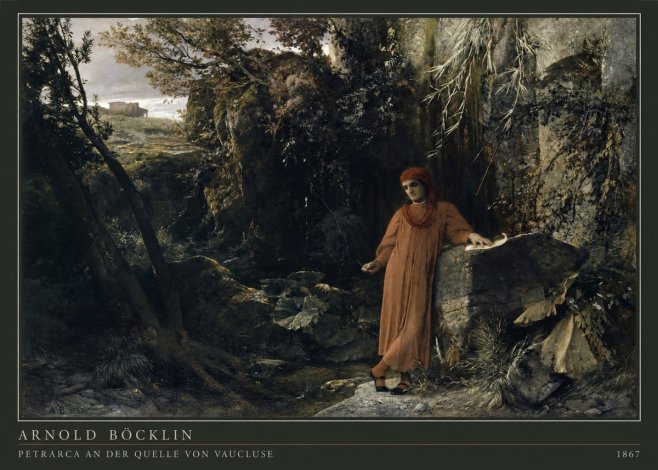 Arnold Böcklin Petrarca an Der Quelle Von Vaucluse No4 - Juliste