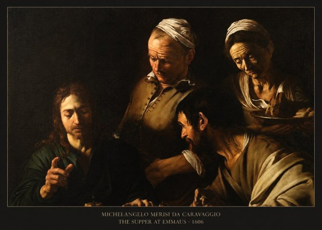 Michelangelo Merisi da Caravaggio The Supper at Emmaus I No6 - Juliste