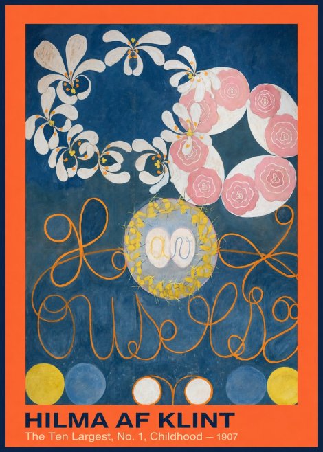 Hilma af Klint The Ten Largest, No. 1, Childhood I No2 - Juliste